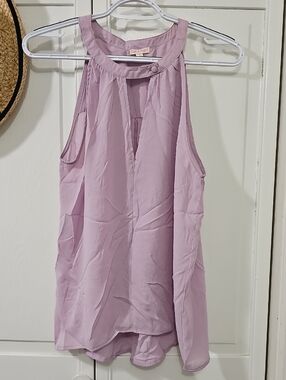Lilac/lavender Keyhole Halter Camisole.